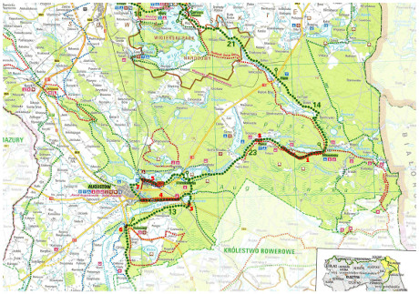 Mapka ścieżki rowerowe