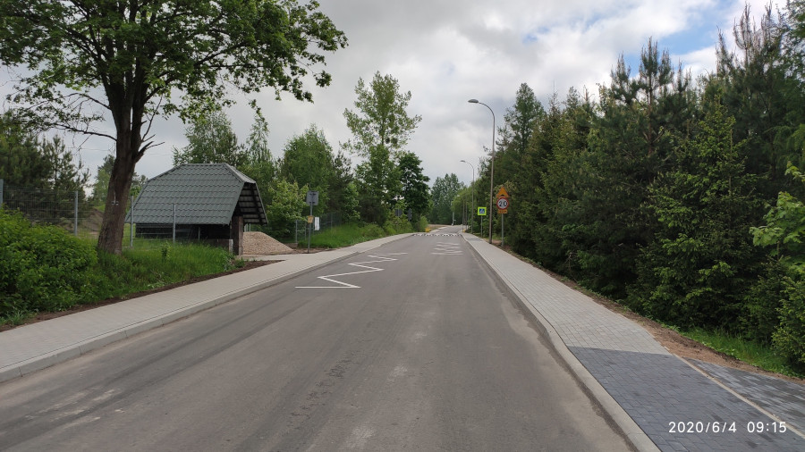 Przebudowa odcinka drogi powiatowej Nr 1199B Nowinka – Monkinie – Bryzgiel w m. Podnowinka