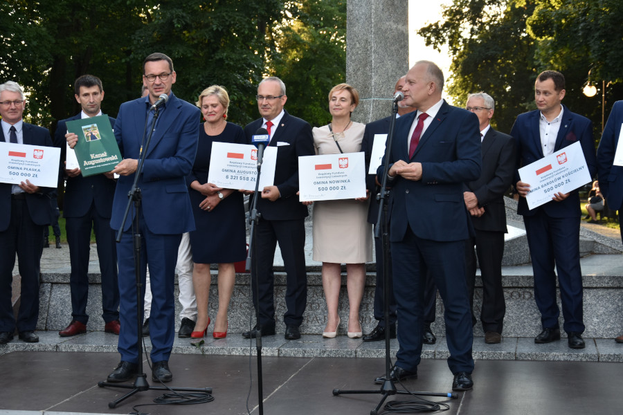 Wizyta Premiera Morawieckiego w Augustowie w dn. 2 lipca 2020 r.